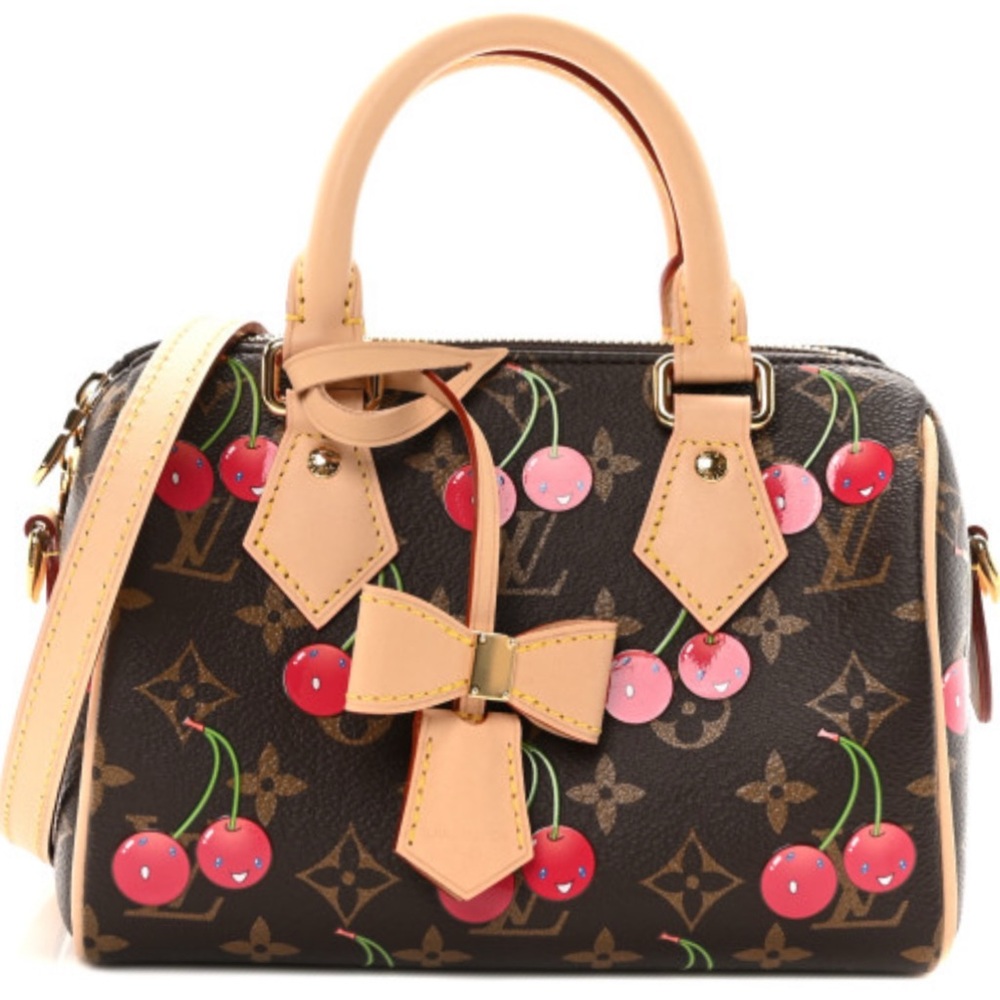 🆕💖 Louis Vuitton LV X TM Murakami Cherry Cerises Speedy 20 - Picture 3 of 17